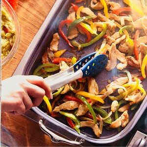 Princess House Navy 10" Tongs 10050 Pinzas Azules 10”